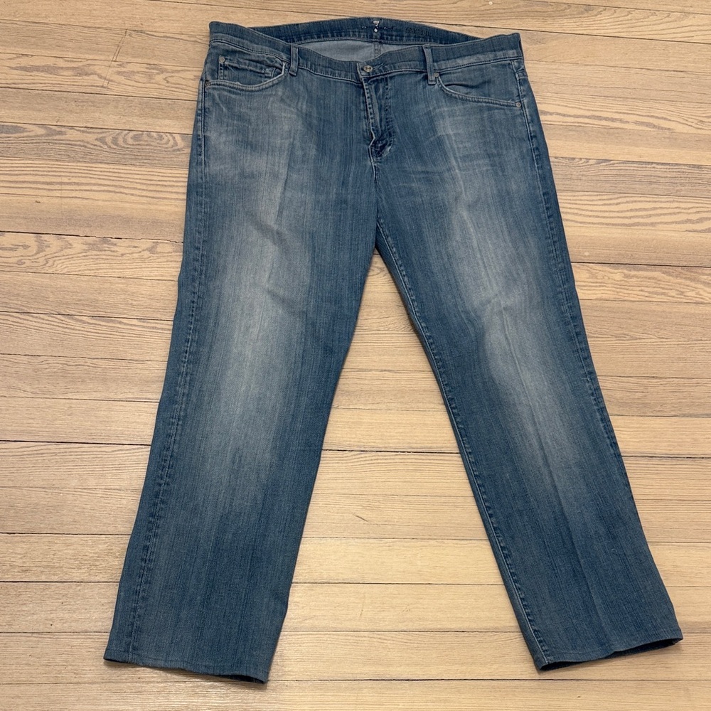 7 FOR ALL MANKIND Men’s Medium Wash Straight Leg Jeans Size 40